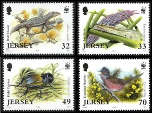 Jersey Birds WWF Threatened Species 4v 2004 MNH SC#1134-1137 SG#1158-1161