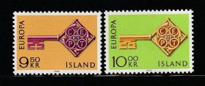 Iceland 395-396 Set MNH Europa (C)