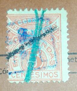 Uruguay 1930 Parcel Post Stamp #Q38 5c Used.