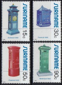 Suriname 1985 Post Boxes Sc. 736/9 MNH
