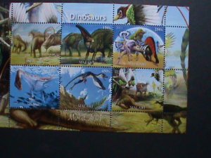 ​MALAWI-2011 PREHISTORY ANIMALS-DINOSAURS- MNH -S/S VF-SCOTT NOT LISTING