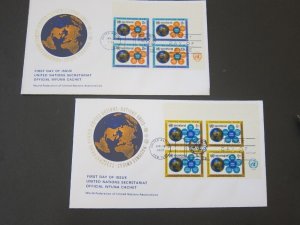 United Nations (NY) 1968 Sc 181-2 BLK(4) FDC