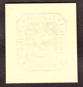 Hamburg Reprint of cut square, 2Sch, Unused