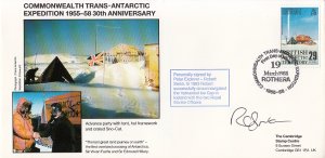 British Antarctic Territory FDC Sc 147 Signed Robert Swan Cachet Advance part...