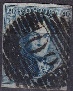 Belgium #7   F-VF Used  CV $8.00  (K2950)