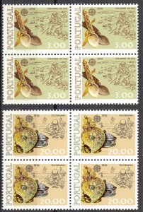 Portugal Sc# 1283-1284 MNH block/4 1976 Europa