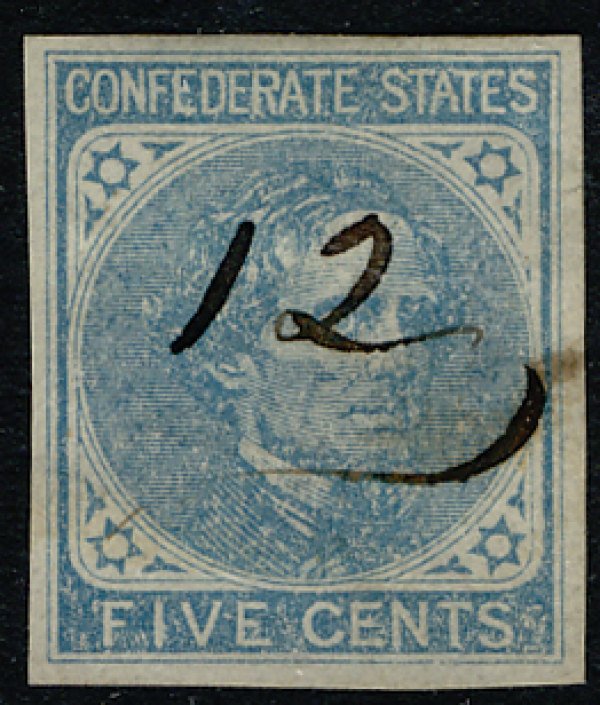 US #CONFEDERATE US US #6 SUPERB used, four nice margins,  great color,  VERY ...