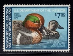 RW-46, Federal Duck Stamp, Mint NH OG, Face $7.50