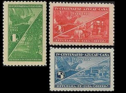 Cuba #337-339 F  MNH 400 Anniv Sugar Cane Industry