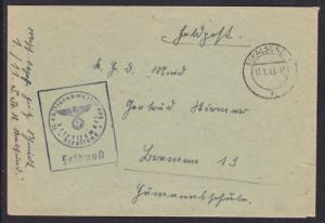 Germany, 1943 Navy Schiffstammabteilung Feldpost Cover