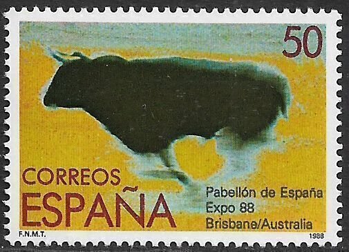 Spain #2560 MNH Stamp - Brisbane World Expo - Bull