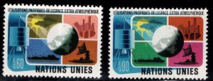 United Nations UN  Geneva Scott 46-47 MNH** space stamps