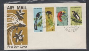 Papua New Guinea #365-68 (1973 Birds set) unaddressed cachet FDC