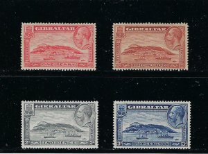 GIBRALTAR SCOTT #96-99 1931-33 GEORGE V SET (PERF 14) MINT LH/HINGED