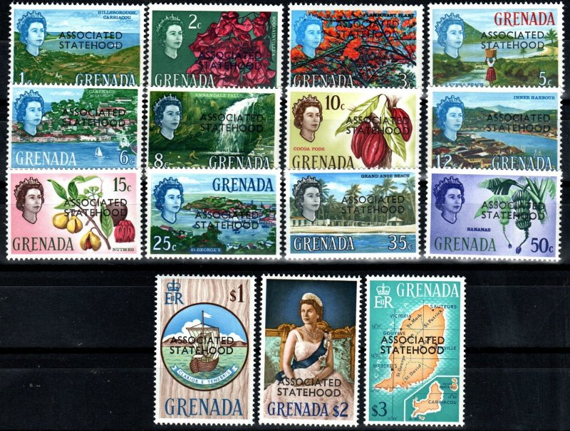 Grenada #246-60 MNH CV $7.90 (X7268)