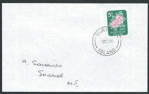 NORFOLK IS 1995 local cover with 5c Lagunaria local stamp..................42782
