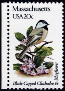 U.S. #1973A 20c MNH (State Birds & Flowers - Massachusetts)