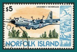 Norfolk Island 1980 Airplanes 1, $5 used  #270,SG251