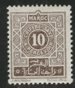 French Morocco Scott J29 MH* postage due