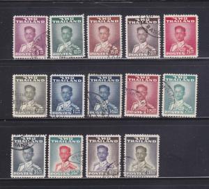 Thailand 283-295 Set U King Bhumibol Adulyadej