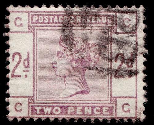 SG189, 2d lilac, good USED. Cat £70. CG