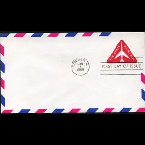 U.S.A. 1968 - Stamped Cover-UC40 FD