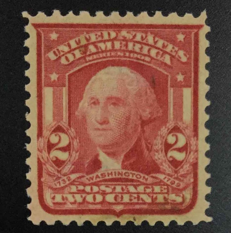 US STAMPS #319h TYPE II MINT OG NH XF LOT #97322