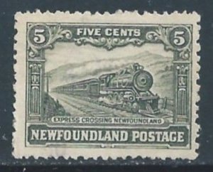 Newfoundland #167 Mint No Gum 5c Express Train