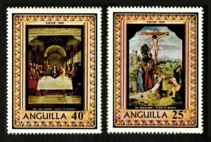 Anguilla 1969 - Easter, Crucifixion, Last Supper - Set of 2v - Scott 68-69 - MNH