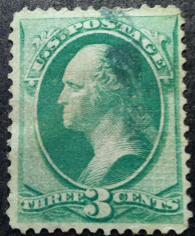 Stampgeek Scott #136 USED, VF, LH  H GRILL