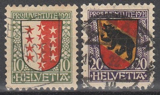 Switzerland #B18-19  F-VF Used  CV $6.50  (A3971)