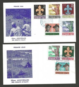 1962 Haiti Boy Scouts 22nd anniversary BP FDC