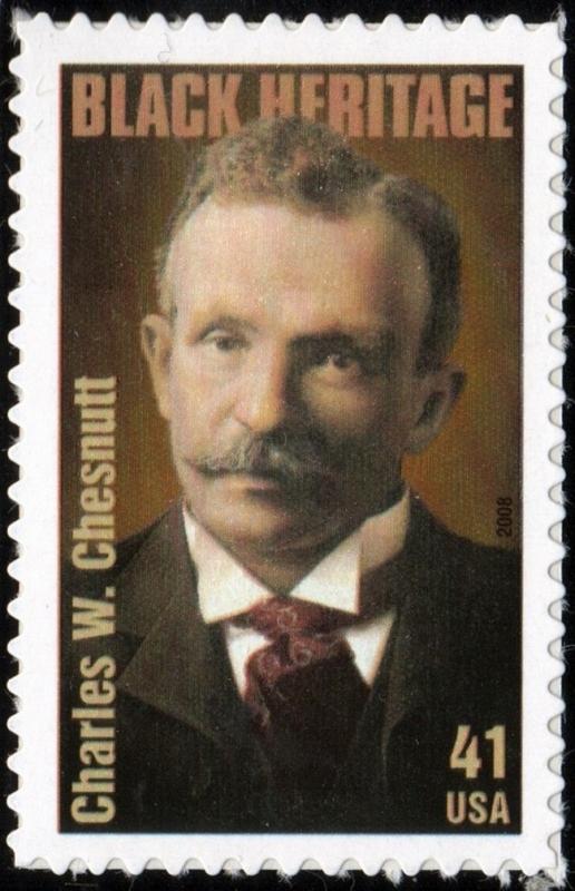 SC#4222 41¢ Charles W. Chesnutt Single (2008) SA