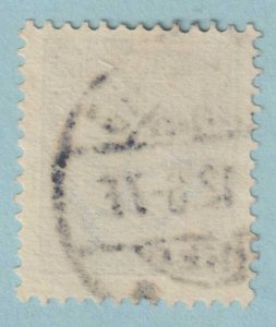 DENMARK O13 OFFICIAL  USED - 4 ORE BLUE - PERF 13 WATERMARK 113