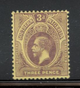Southern Nigeria 1912 King George V 3p Scott # 49 MH
