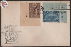 Cuba 1942 Scott 373-374 | First Day Cover | CU9950