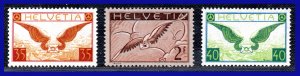 1929 - 1930 - Suiza - Scott n C 13 - C 15 - MNH - G. Lujo - SU- 21 - 01