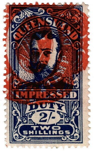 (I.B) Australia - Queensland Revenue : Impressed Duty 2/-