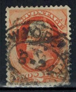 USA - Scott 183 VF-XF w/ Registry Cancel