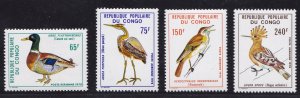 1978 CONGO - Birds / Uccelli Yvert PA 239/242 set of 4 val. MNH / **