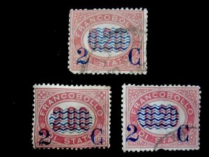 ITALY - SCOTT# 37,39,40,42 - USED - CAT VAL $25.00