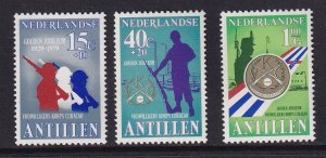 Netherlands Antilles #440,B166-B167 MNH 1979  volunteer corps