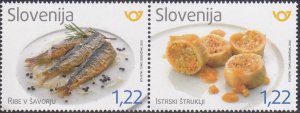 Slovenia 2020 MNH Stamps Scott 1415 Traditional Food Gastronomy Fish