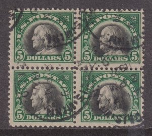 524 Block 524 VF used neat cancel with nice color cv $ 250 ! see pic !