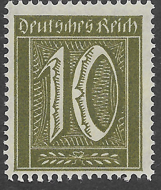 Germany inflation stamps issued 1921 - 1924