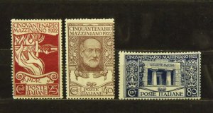 15210   ITALY   MH # 140, 141, 142                             CV$ 45.50