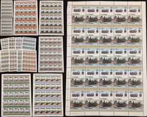 TUVALU Trains Locomotives MNH x 8 Sheets(400 Stamps) BLK39 )