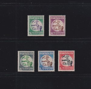 Paraguay: Sc #C179-C183 MH (S30570)