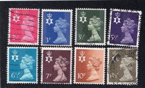 Great Britain N. Ireland 2 1/2p to 11 1/2p Machin, Scott NIMH1/NIMH16 used