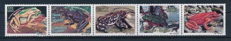 [29345] Ecuador 2002 Amphibians Frogs MNH